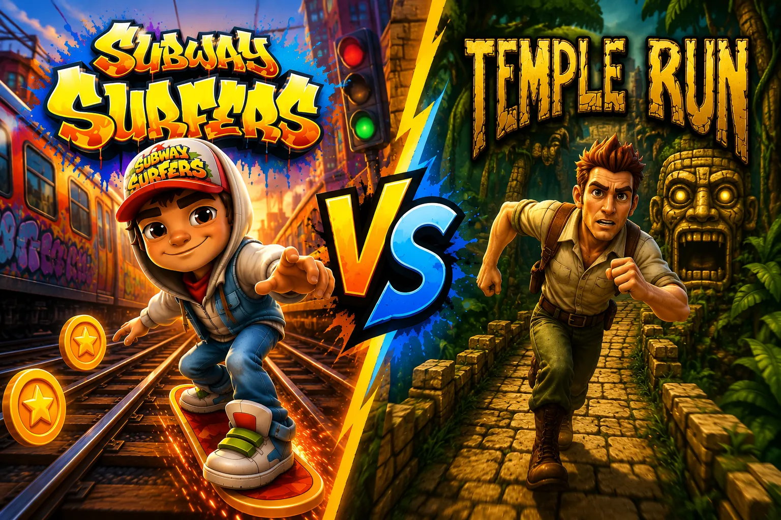 Subway Surfers vs Temple Run comparison 2026