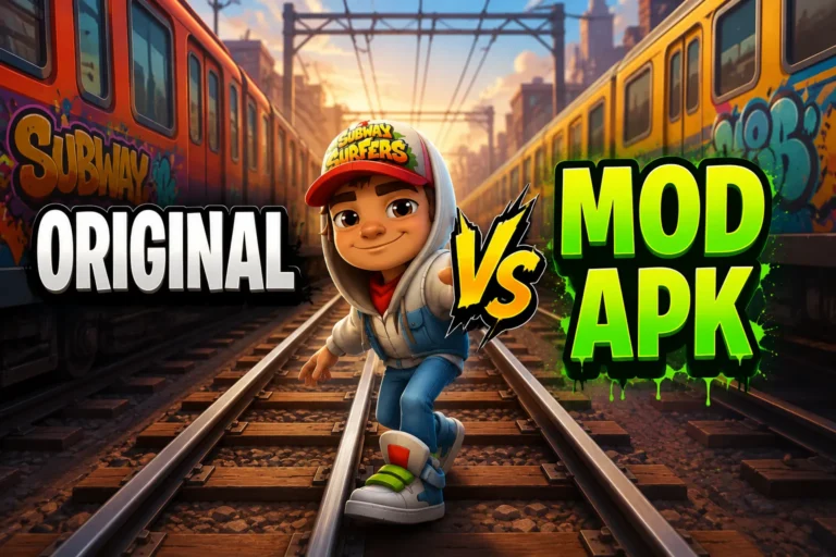 subway surfers original vs mod apk