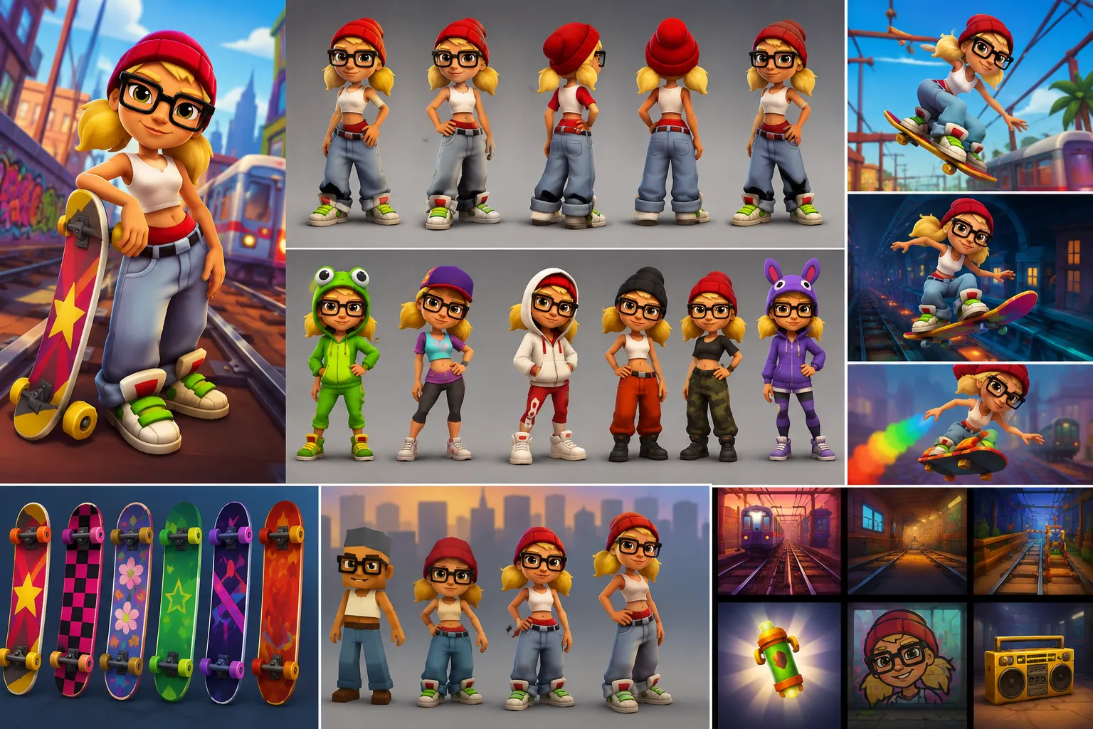 Subway Surfers Tricky full story costumes and secrets