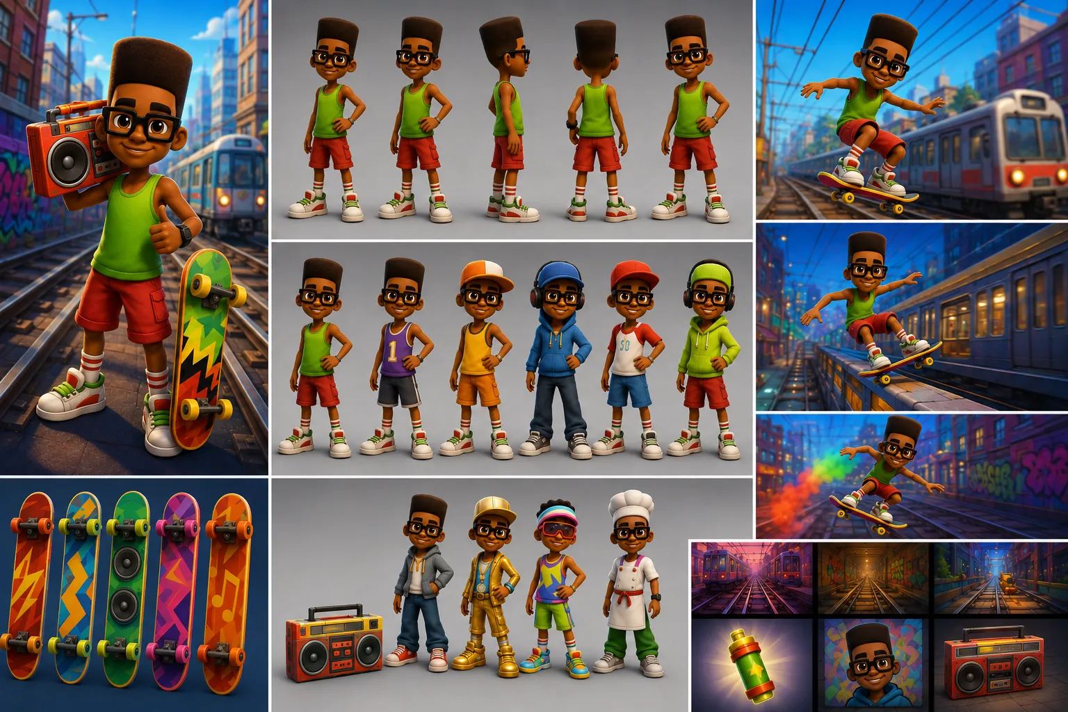 Subway Surfers Fresh character full story costumes and secrets